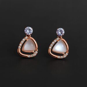 Rose Gold Diamond Earring