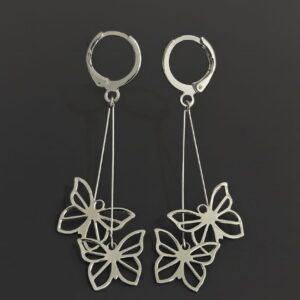 Butterfly Hoop Earring