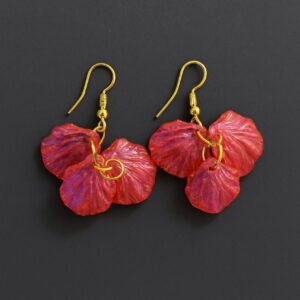 Burnt Orange Petal Earring