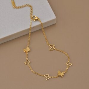 Vintage Gold Butterfly Bracelet