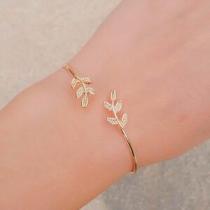 Gold Leaf Design Bracelets