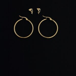 Golden Plated Hoop Earrings