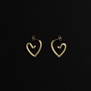Darling Heart Hoop Earrings