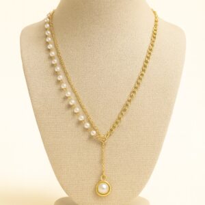Royal Orb Adorn Pearl Necklace