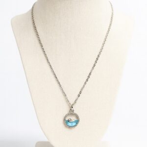 Silver Dolphin Ocean Pendant Necklace