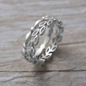 Silver Leaf Ring